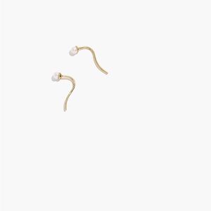 Madewell Delicate Collection Demi-Fine Pearl Threader Earrings